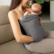 Banda textila pentru contact Skin to Skin, Grey, Wondermom 777237