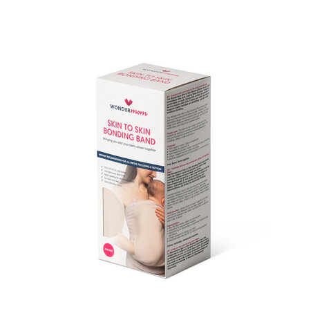 Banda textila pentru contact Skin to Skin, Bej, Wondermom 777241