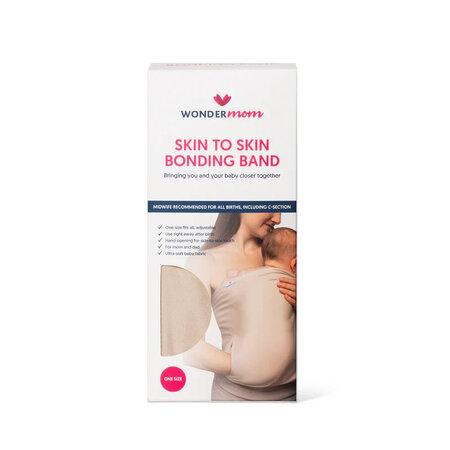 Banda textila pentru contact Skin to Skin, Bej, Wondermom 777242