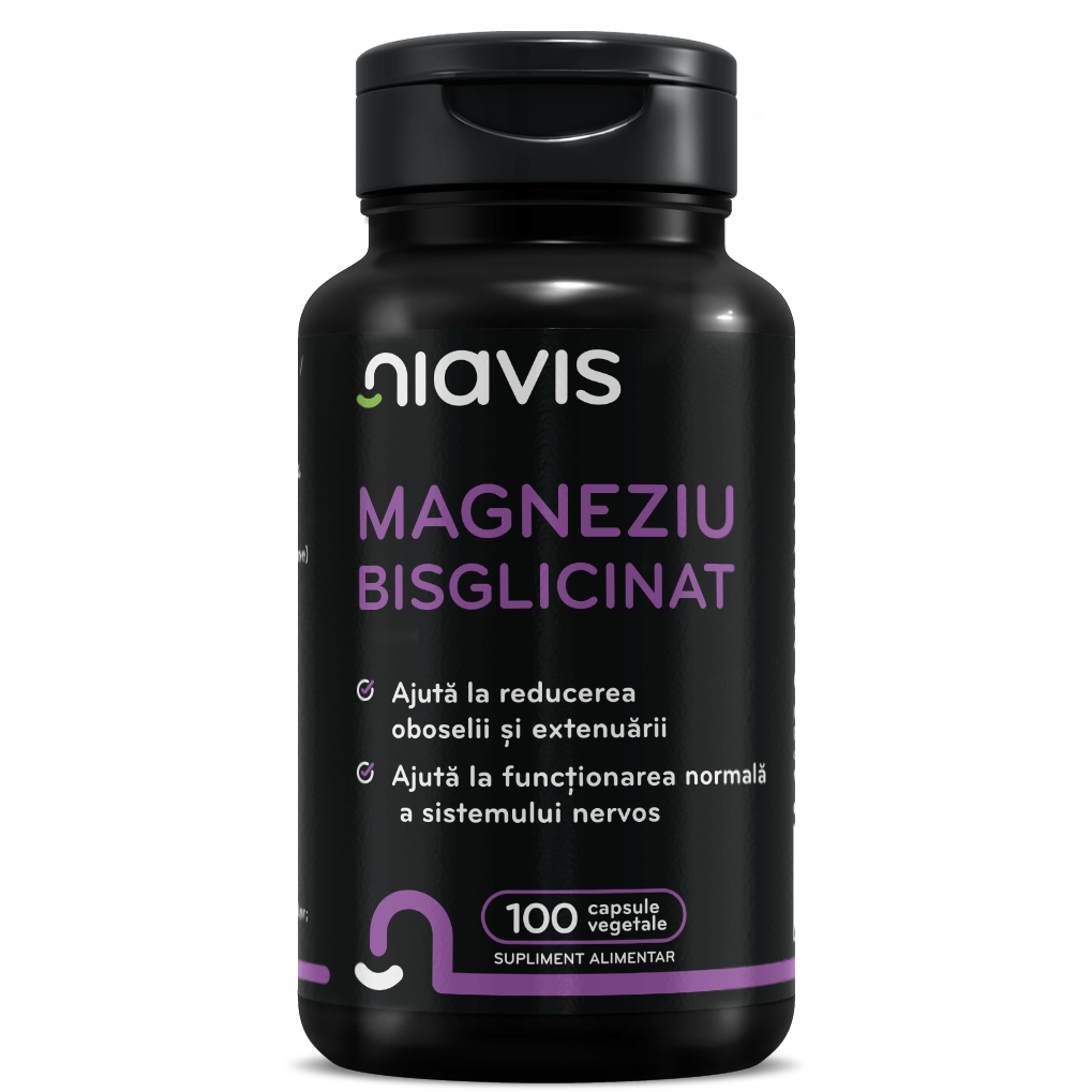 Magneziu Bisglicinat, 100 capsule, Niavis