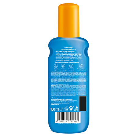 Lotiune spray cu SPF30 Tan & Protect, 150 ml, Elmiplant Sun 777654