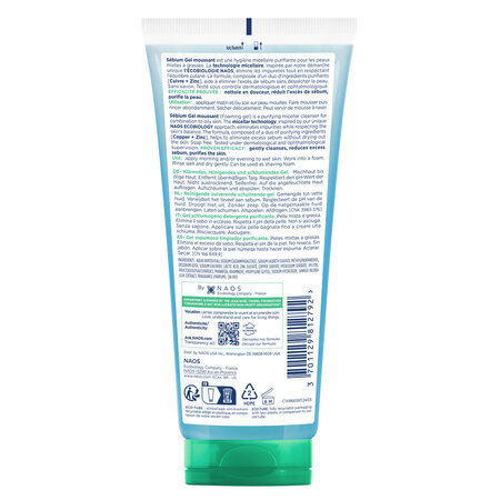 Gel spumant Sebium, 200 ml, Bioderma 777861