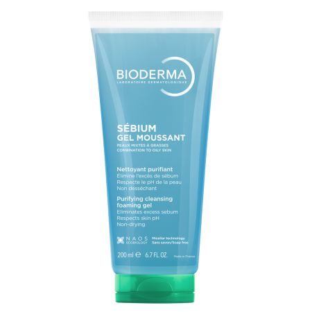 Gel spumant Sebium, 200 ml, Bioderma
