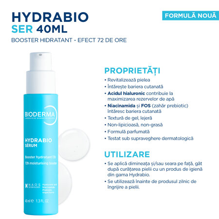 Ser hidratant Hydrabio, 40 ml, Bioderma 777877