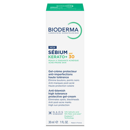 Gel crema anti-imperfectiuni SPF30 Kerato+, 30 ml, Bioderma 777890