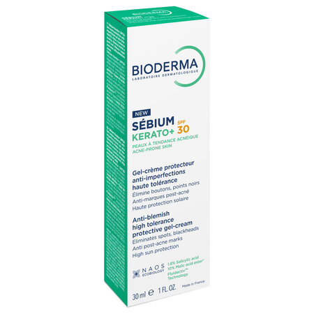 Gel crema anti-imperfectiuni SPF30 Kerato+, 30 ml, Bioderma 777899