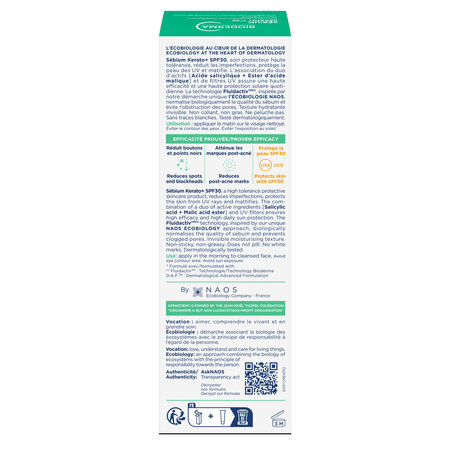 Gel crema anti-imperfectiuni SPF30 Kerato+, 30 ml, Bioderma 777901