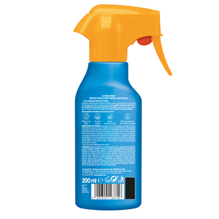 Lotiune spray cu SPF 30 pentru copii, 200 ml, Elmiplant Sun 777945