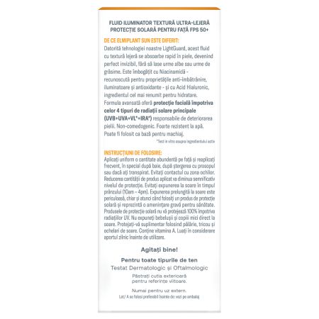 Fluid iluminator cu SPF50+, 40 ml, Elmiplant Sun 777960