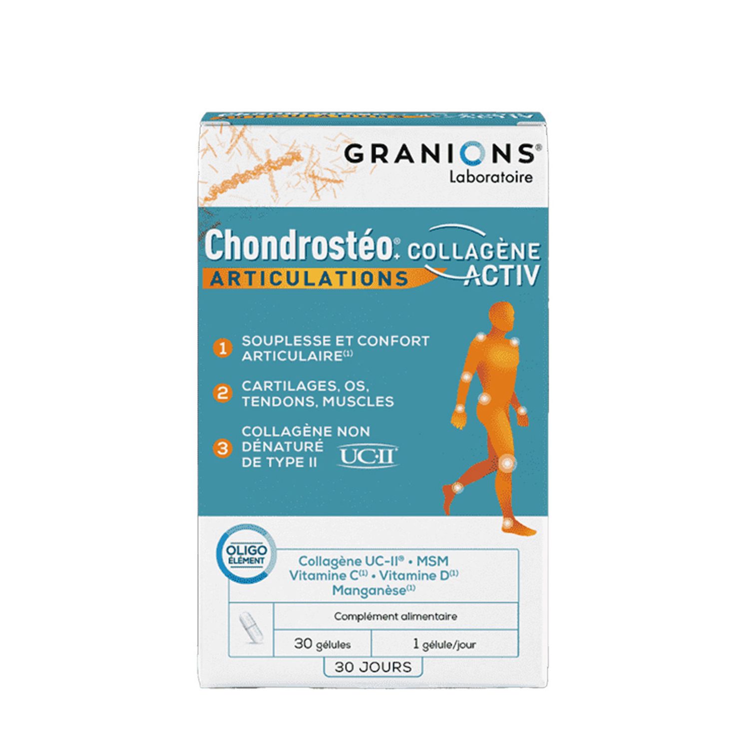 Capsule pentru articulatii Chondrosteo+ Collagene Activ, 30 capsule, Granions