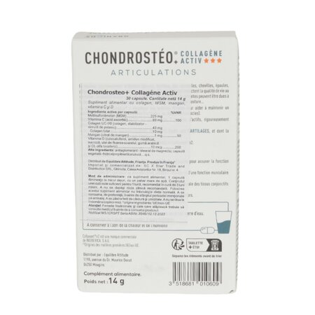 Capsule pentru articulatii Chondrosteo+ Collagene Activ, 30 capsule, Granions 777978