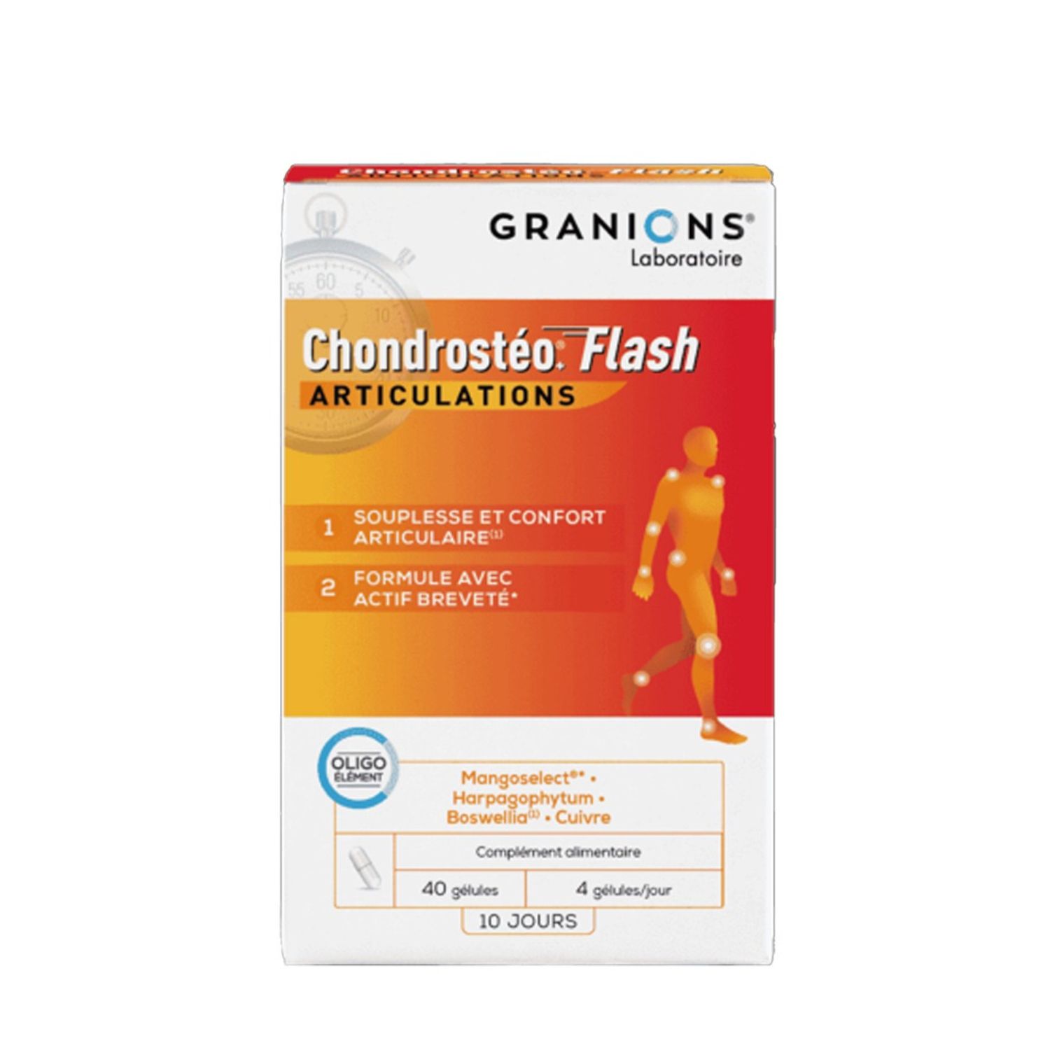 Supliment pentru articulatii Chondrosteo+ Flash, 40 capsule, Granions