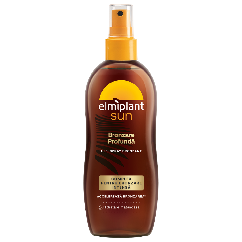 Ulei spray pentru bronzare accelerata, 150 ml, Elmiplant Sun