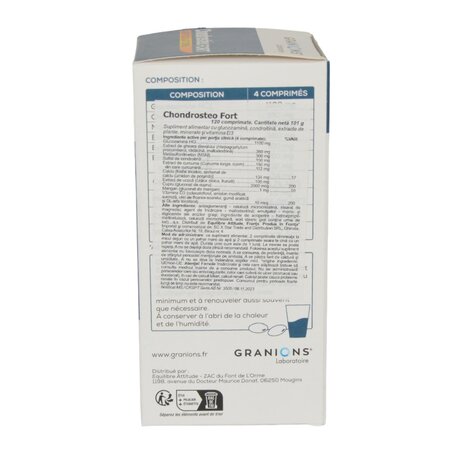 Supliment pentru oase si articulatii Chondrosteo+ Fort, 120 comprimate, Granions 778008