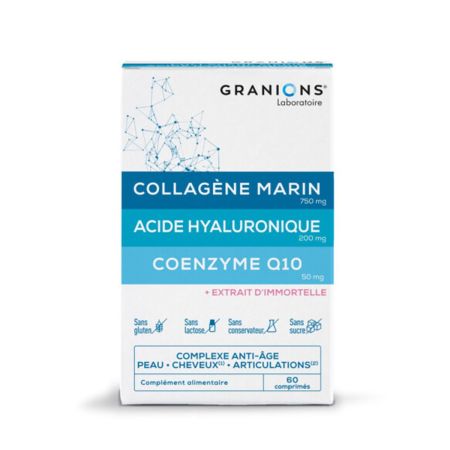 Colagen, Acid Hialuronic si Coenzima Q10, 60 comprimate, Granions