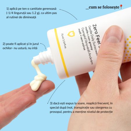 Crema de fata cu SPF 50 Zero Feel, 75 ml, Geek & Gorgeous 778601