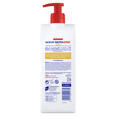 Lapte de corp Lactourea Oleo, 400 ml, Lactovit 778643