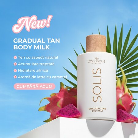 Lapte autobronzant pentru corp Solis, 200 ml, Cocosolis 778965