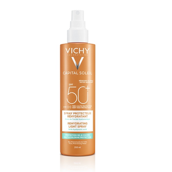 Spray anti-deshidratare Capital Soleil SPF50+, 200 ml, Vichy