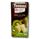Ciocolata alba cu indulcitor si kiwi, 75 g, Torras 779016