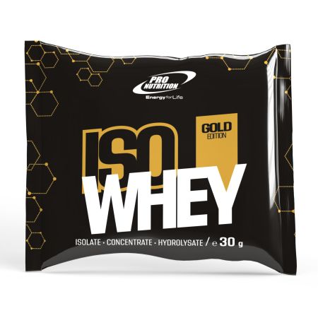 Proteina din zer ISO Whey Gold Edition, Chocolate, 30 g, Pro Nutrition