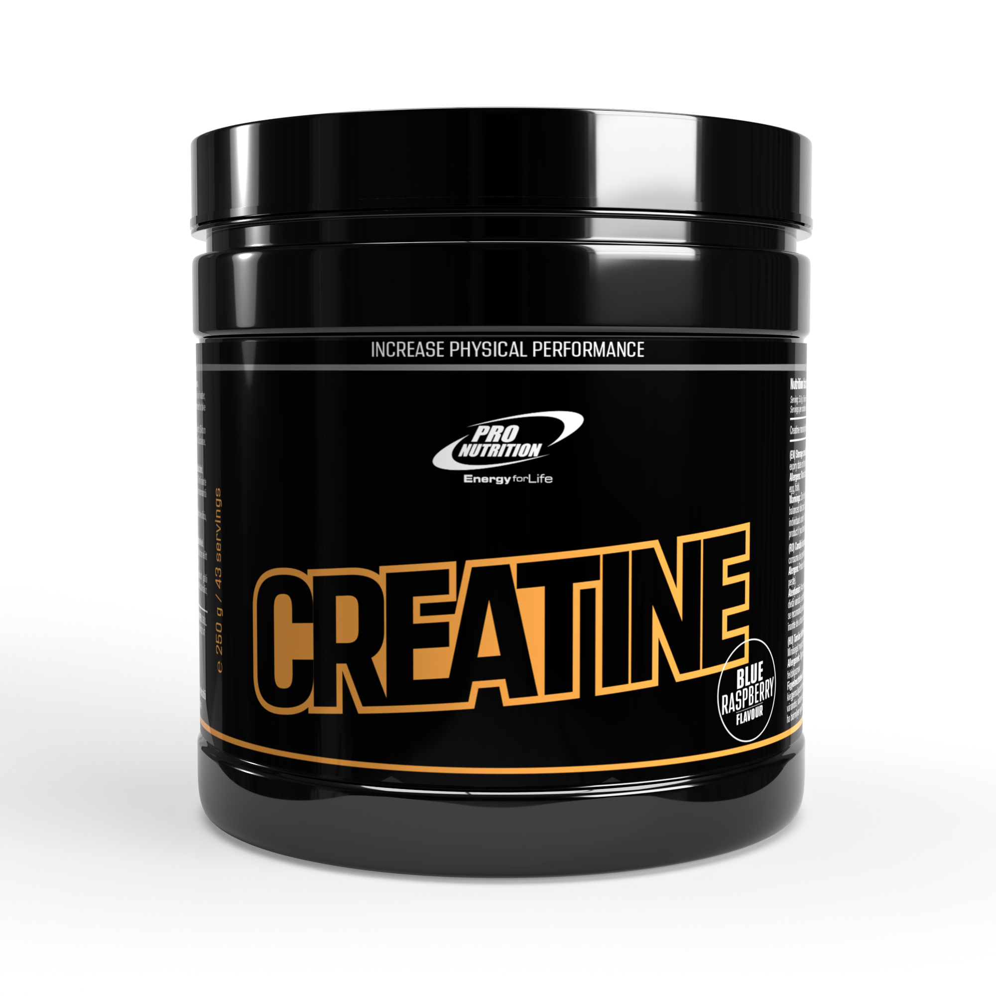Creatina monohidrata pudra, Blue Raspberry, 250 g, Pro Nutrition