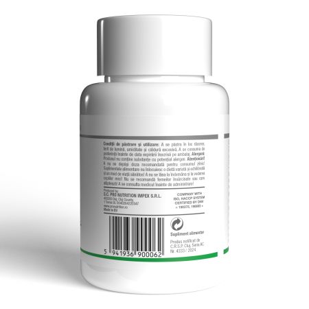 Pulbere de spirulina organica, 100 capsule, Pro Nutrition 779068