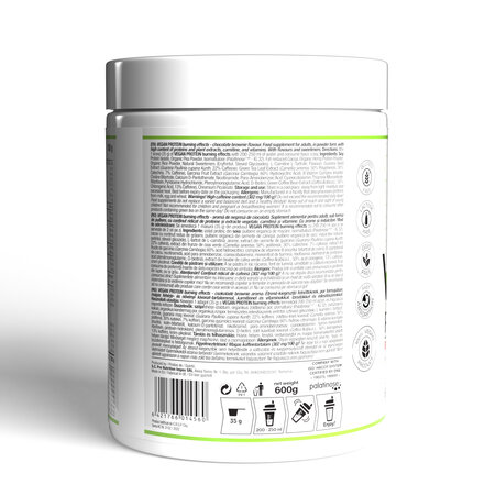 Supliment alimentar sub forma de pulbere cu continut ridicat de proteine, Brownie Chocolate, 600 g, Pro Nutrition 779126