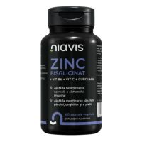 Zinc bisglicinat+Vit B6+Vit C+Curcumin, 60 capsule vegetale, Niavis