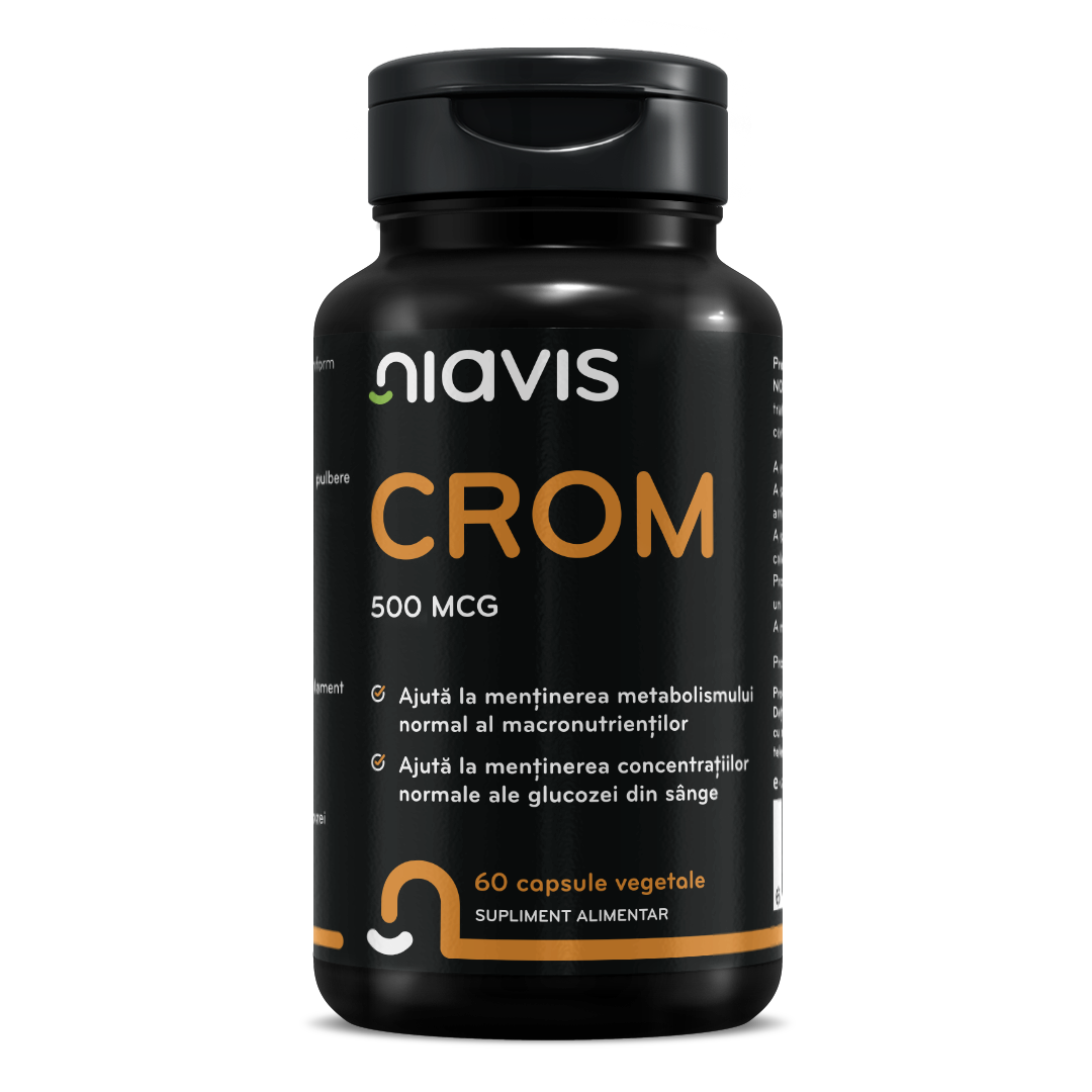 Crom, 500 mcg, 60 capsule vegetale, Niavis