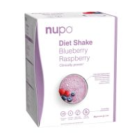 Inlocuitor total de dieta pentru controlul greutatii Diet Shake, Afine si Zmeura, 12x32 g, Nupo
