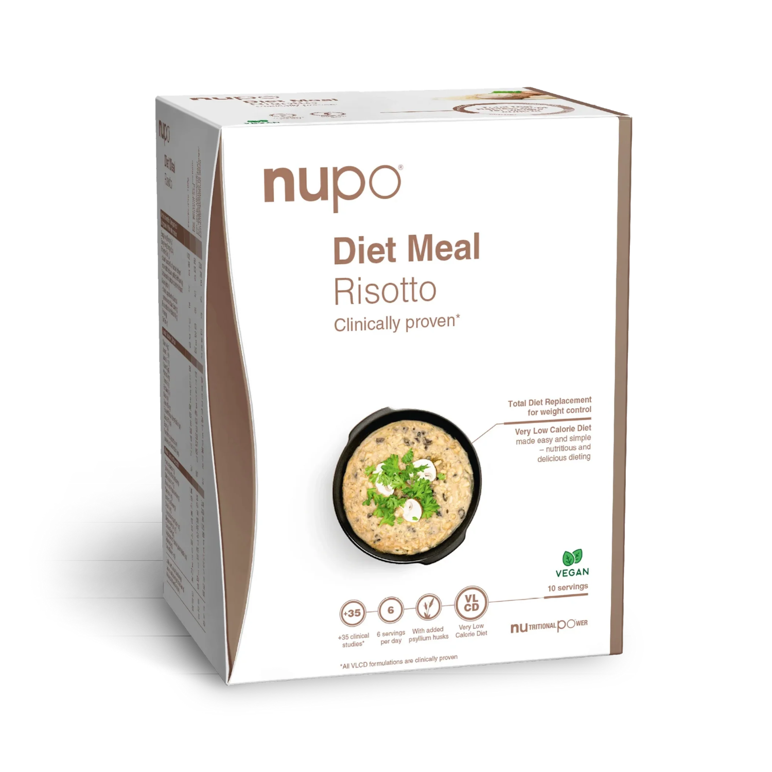 Inlocuitor total de dieta pentru controlul greutatii Diet Meal Risotto, 10 plicuri x 34 g, Nupo
