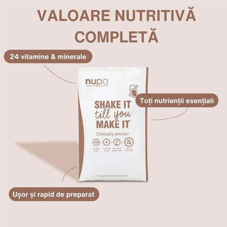 Inlocuitor total de dieta pentru controlul greutatii Diet Meal Risotto, 10 plicuri x 34 g, Nupo 779679