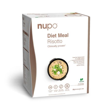 Inlocuitor total de dieta pentru controlul greutatii Diet Meal Risotto, 10 plicuri x 34 g, Nupo