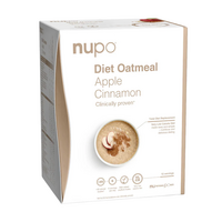 Inlocuitor total de dieta pentru controlul greutatii Diet Oatmeal, Mere si Scortisoara, 12x32 g, Nupo