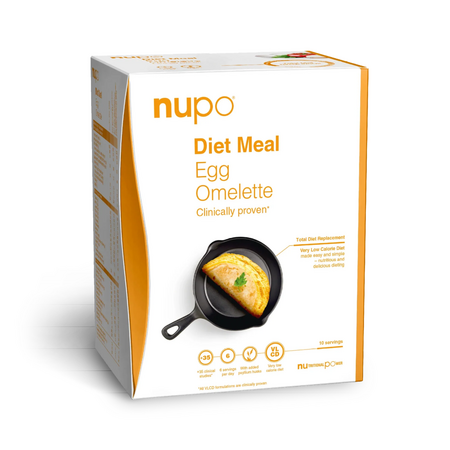 Inlocuitor total de dieta pentru controlul greutatii Diet Meal Egg Omelette, 10 plicuri x 34 g, Nupo