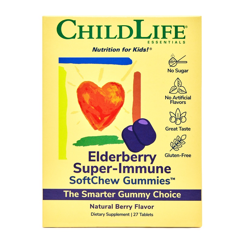 Elderberry Super-Immune, 27 tablete masticabile, Childlife Essentials