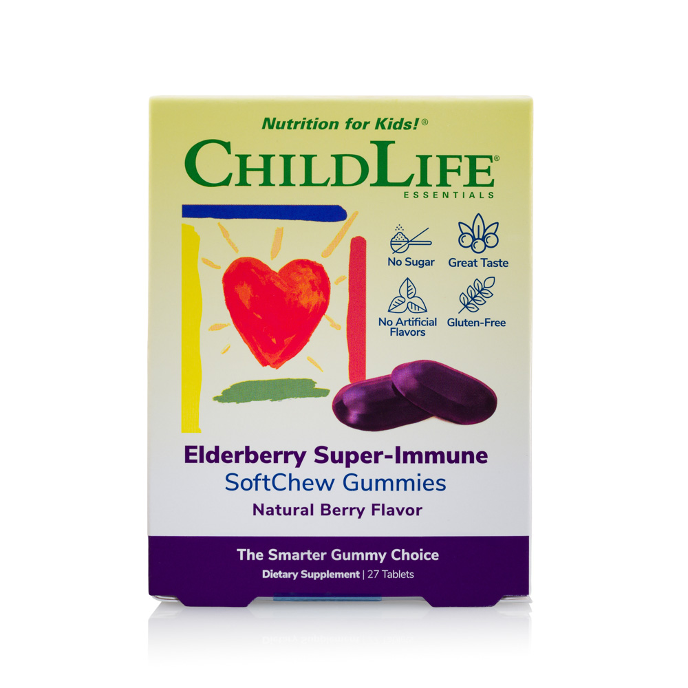 Elderberry Super-Immune, 27 tablete masticabile, Childlife Essentials