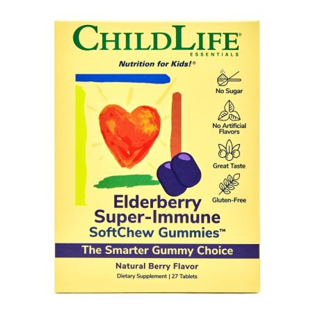 Elderberry Super-Immune, 27 tablete masticabile, Childlife Essentials