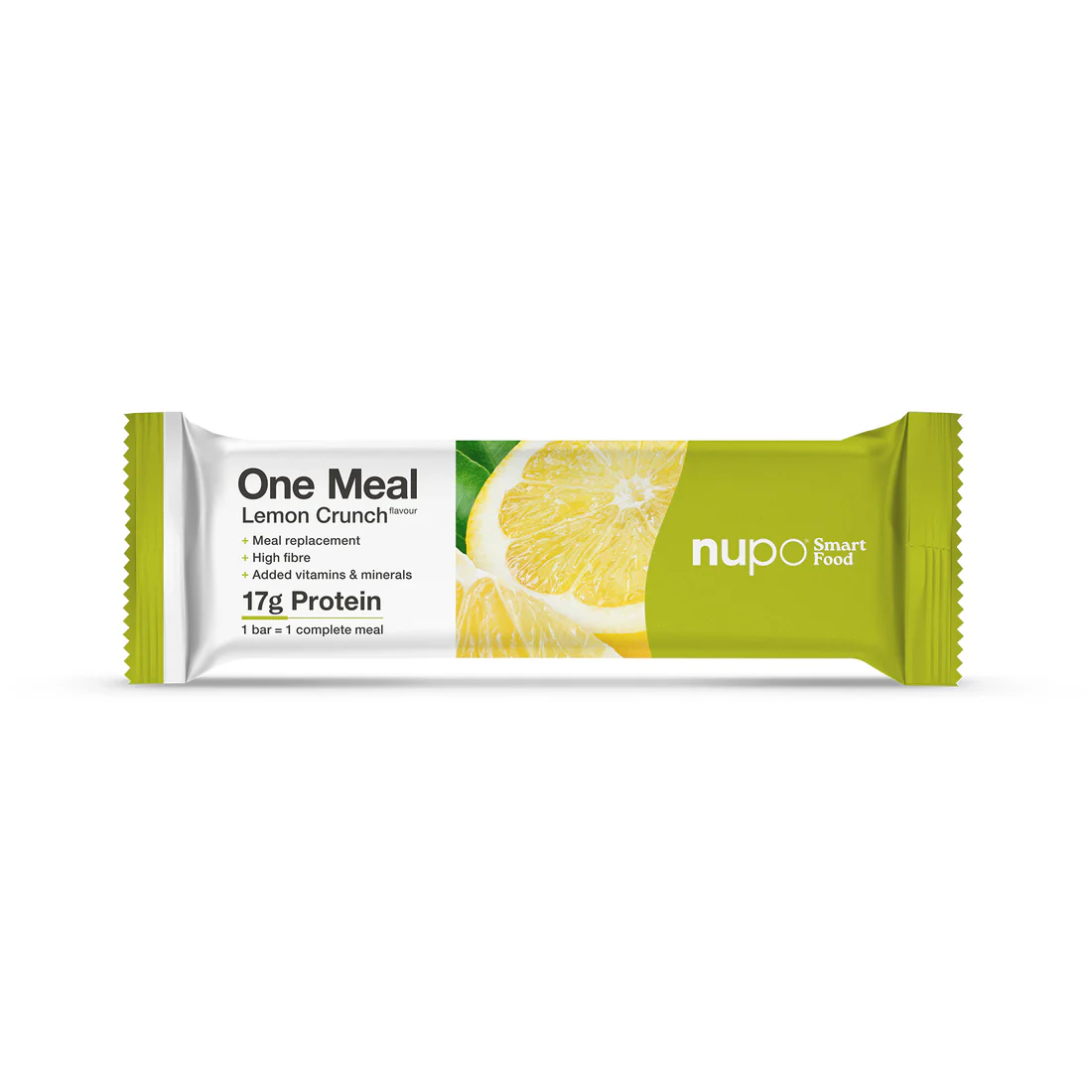 Inlocuitor de masa pentru controlul greutatii Baton One Meal, Lemon Crunch, 60 g, Nupo