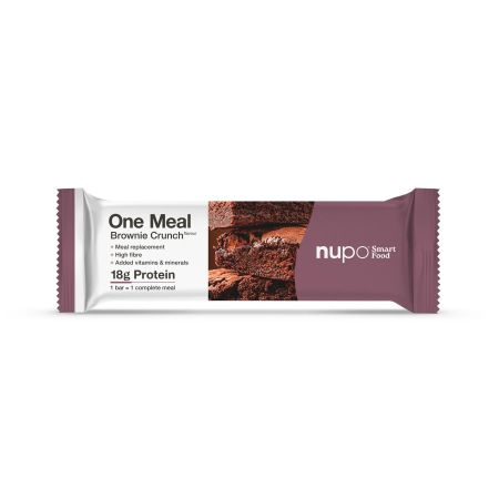 Inlocuitor de masa pentru controlul greutatii Baton One Meal, Brownie Crunch, 60 g, Nupo