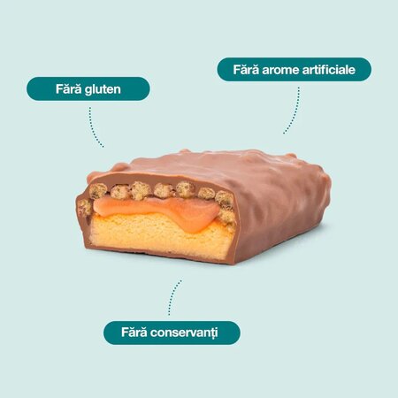 Baton proteic, Salted Caramel Crunch, 45 g, Nupo 779768