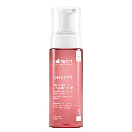 Spuma demachianta anti-roseata Rosederm, 160 ml, Ivatherm