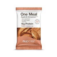 Inlocuitor de masa pentru controlul greutatii, Fursec moale copt, Apple & Cinnamon, 70 g, Nupo
