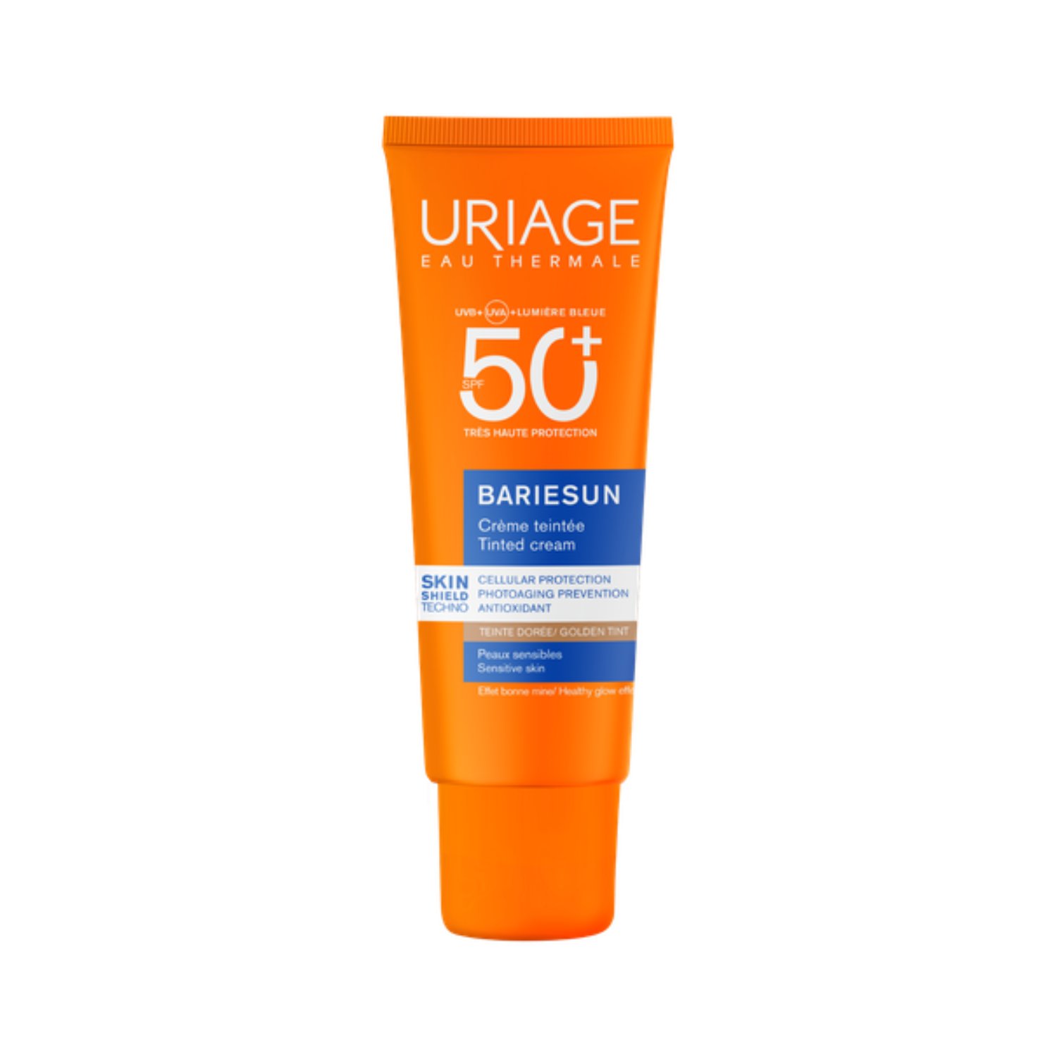 Crema colorata protectie solara SPF50+ Bariesun, Gold, 50 ml, Uriage