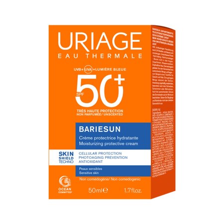 Crema de protectie solara SPF50+  fara parfum Bariesun, 50 ml, Uriage 780749