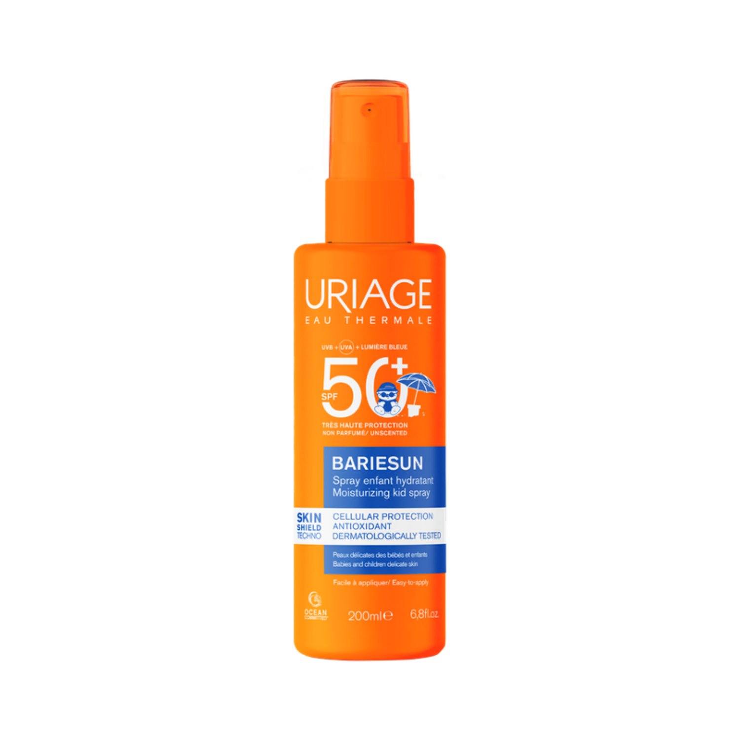 Spray protectie solara SPF50+ pentru copii Bariesun, 200 ml, Uriage