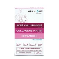 Complex de hidratare cu Colagen, Acid Hialuronic, Ceramide şi Niacinamide, 60 comprimate, Granions