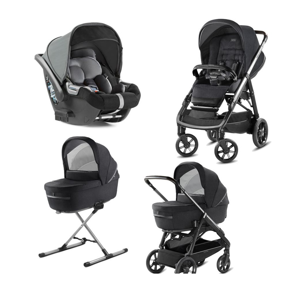  Carucior Sistem 3in1 Aptica Quattro Mystic, Black, Inglesina