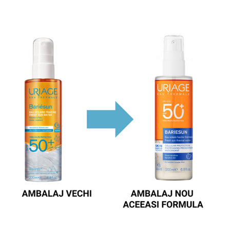 Apa cu protectie solara SPF50+ Bariesun, 200 ml, Uriage 780823